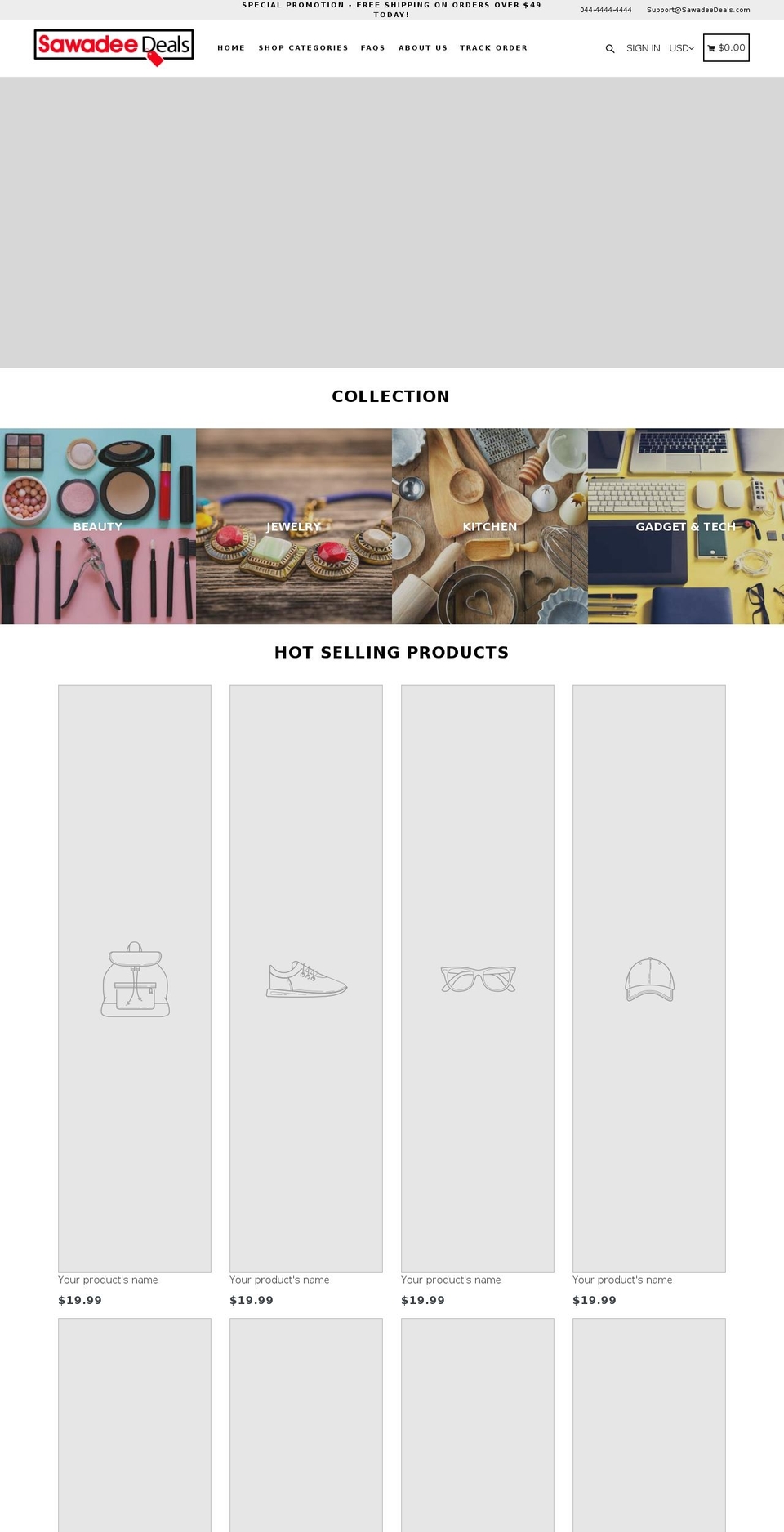 sawadeedeals.com — Shopify storefront screenshot