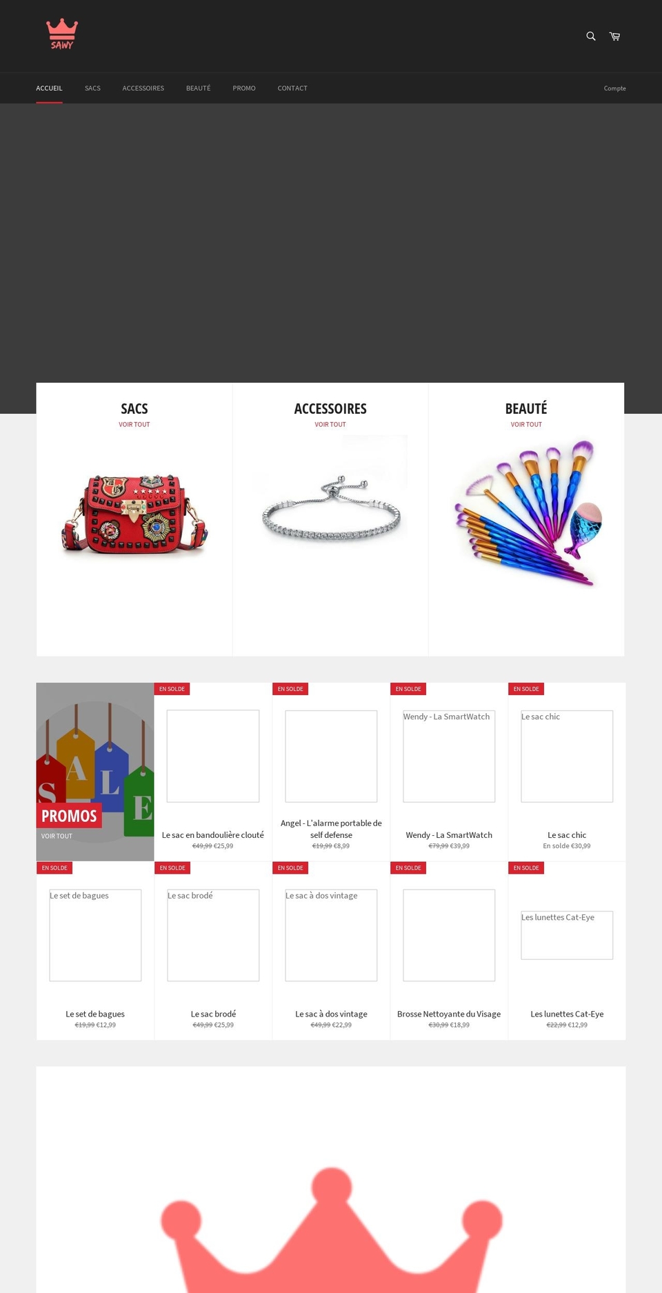 sawy.fr shopify website screenshot