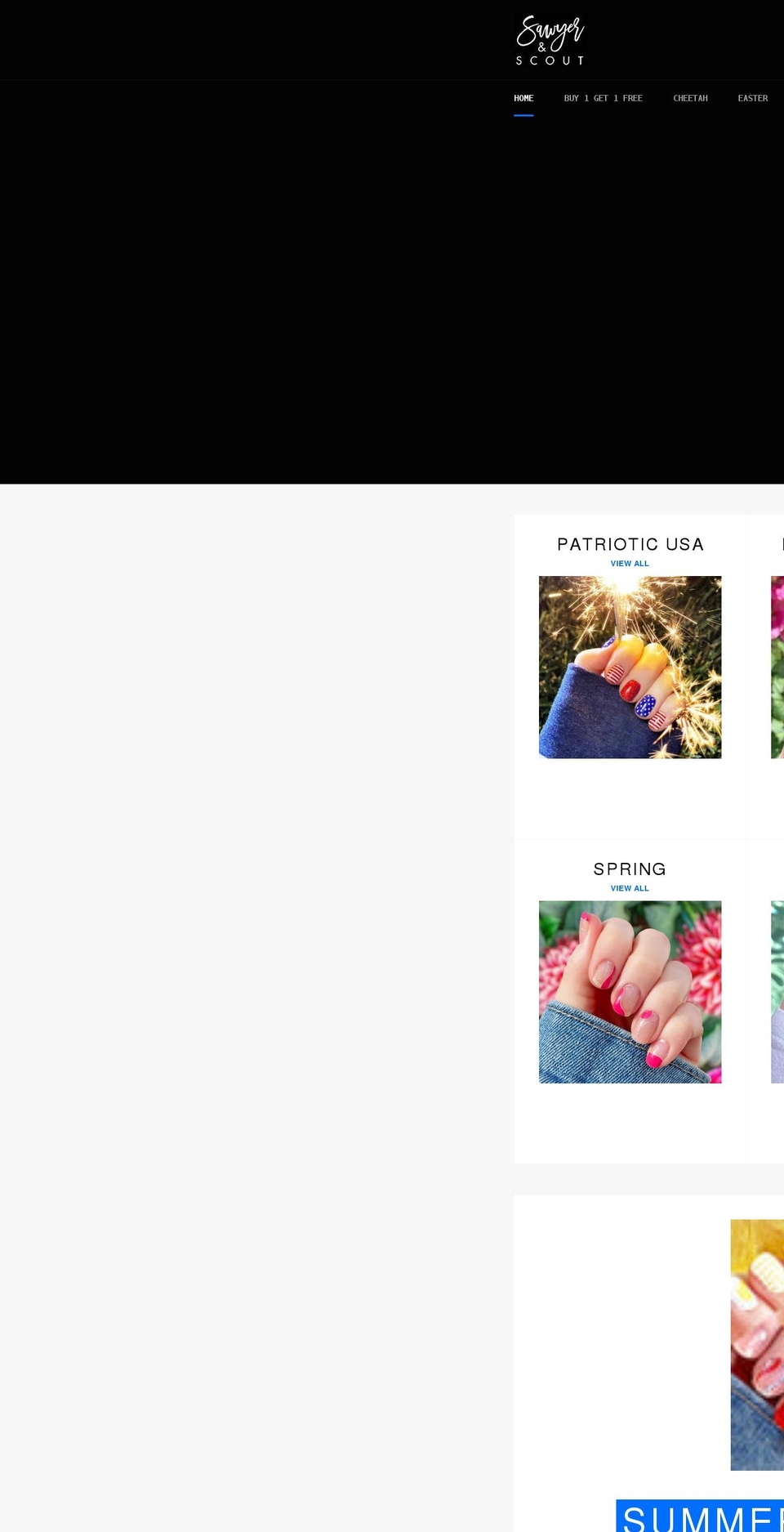 sawyerandscout.com shopify website screenshot