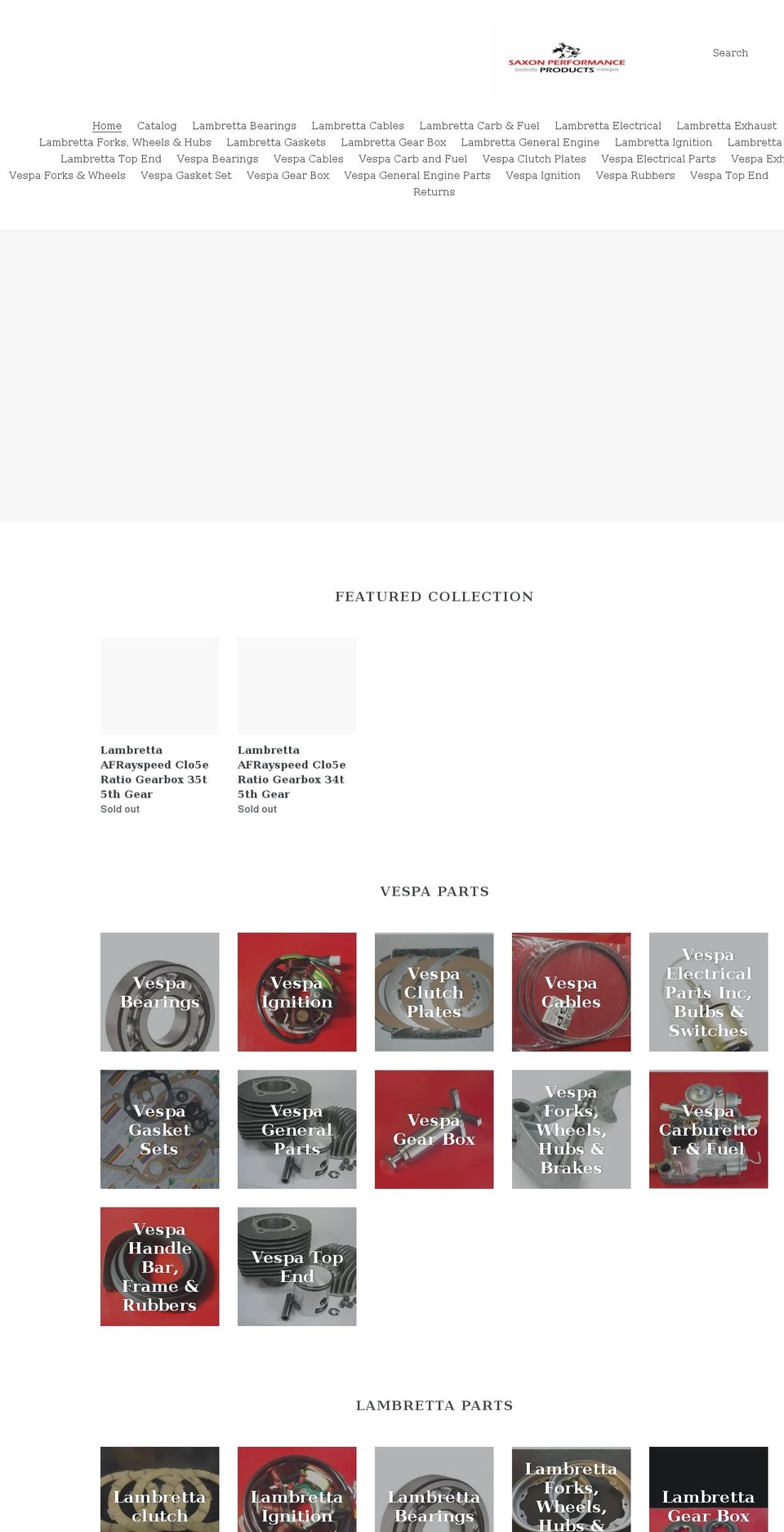 saxonscooters.co.uk shopify website screenshot