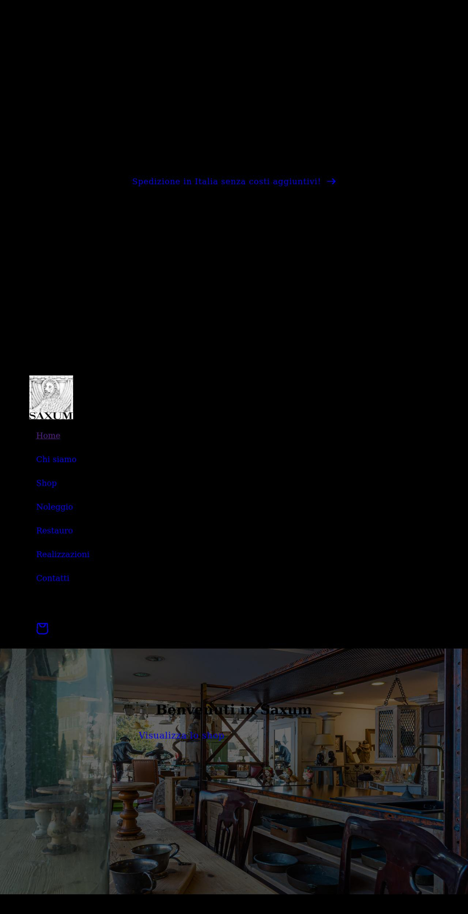 saxum.it shopify website screenshot