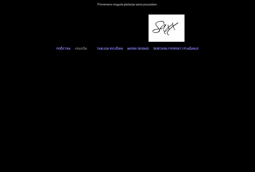 saxxstore.com shopify website screenshot