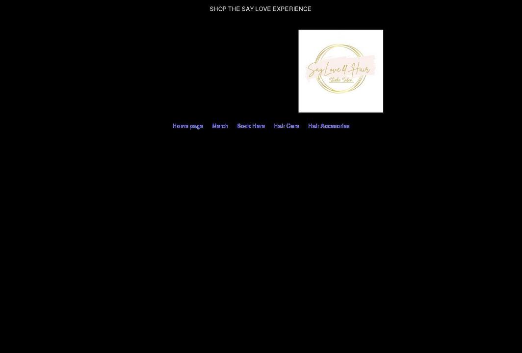 say-love-for-hair.myshopify.com shopify website screenshot