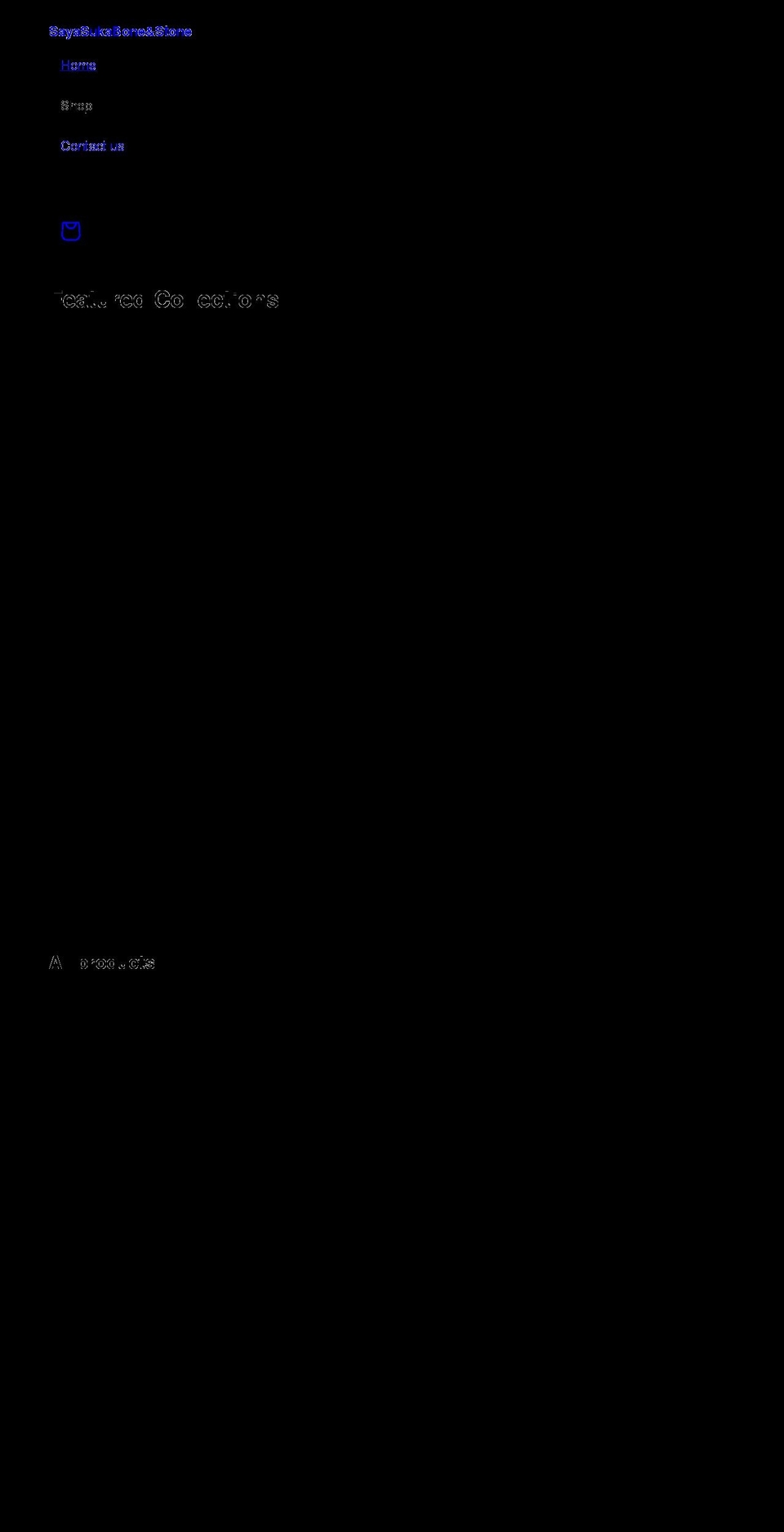 sayasukabone.com shopify website screenshot