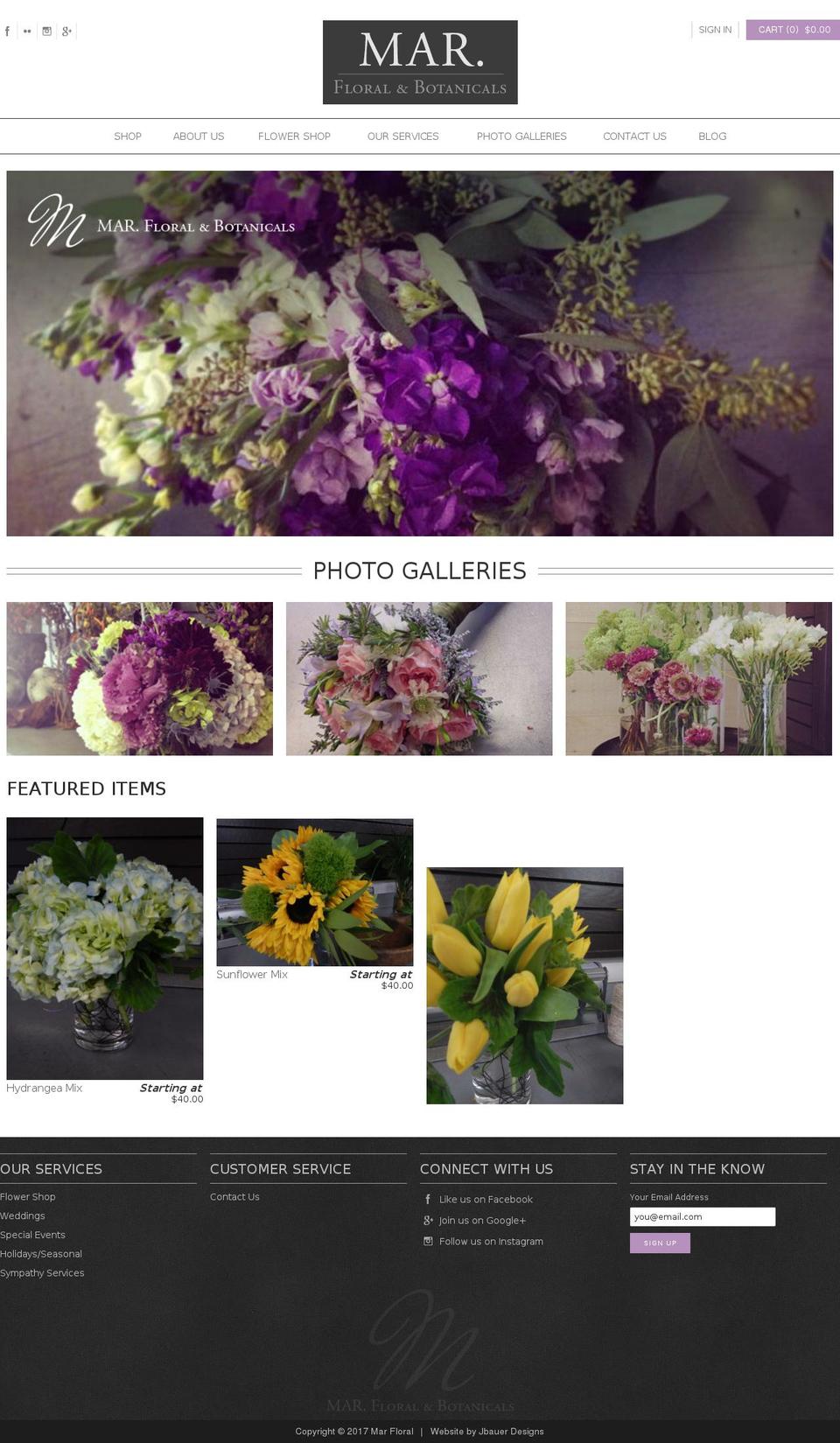 saybrookflowershop.com shopify website screenshot