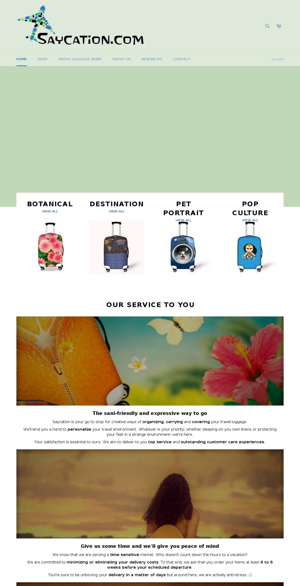 saycation.com — Shopify storefront screenshot