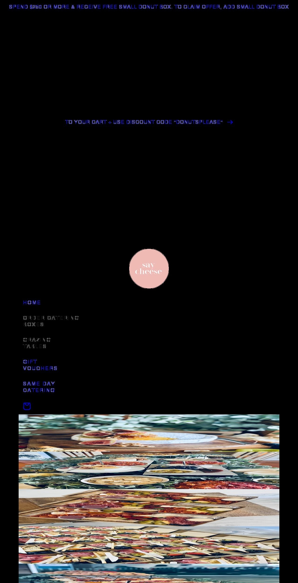 saycheesebne.com shopify website screenshot