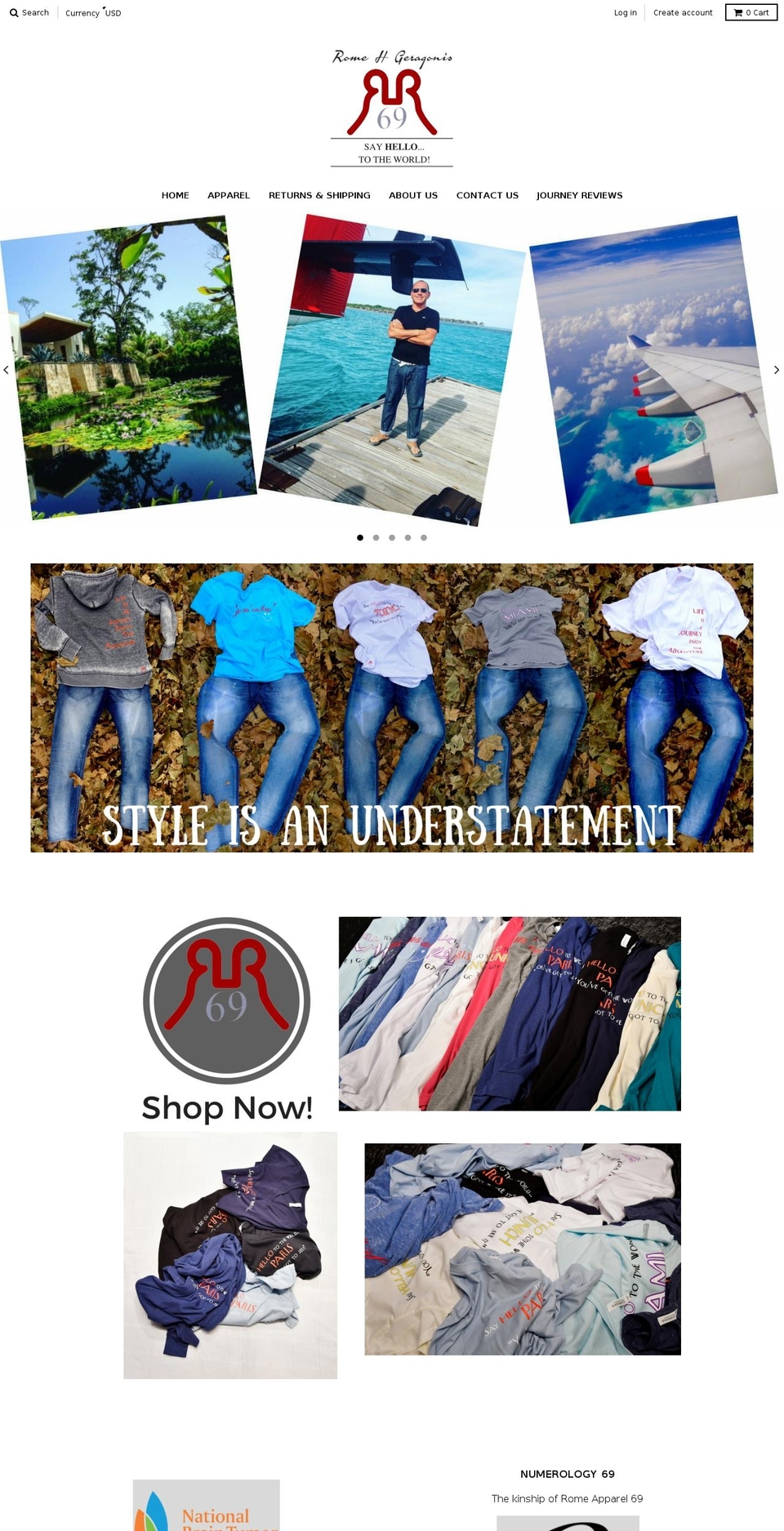 sayhello2morrow.com — Shopify storefront screenshot