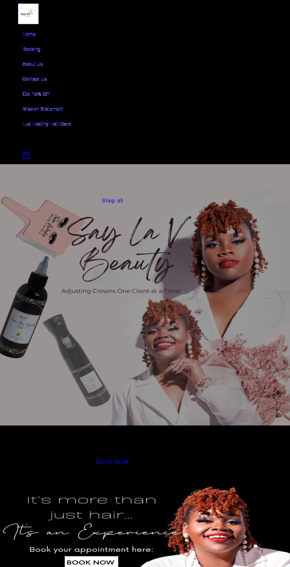 Tailor Shopify theme site example saylavbeauty.com