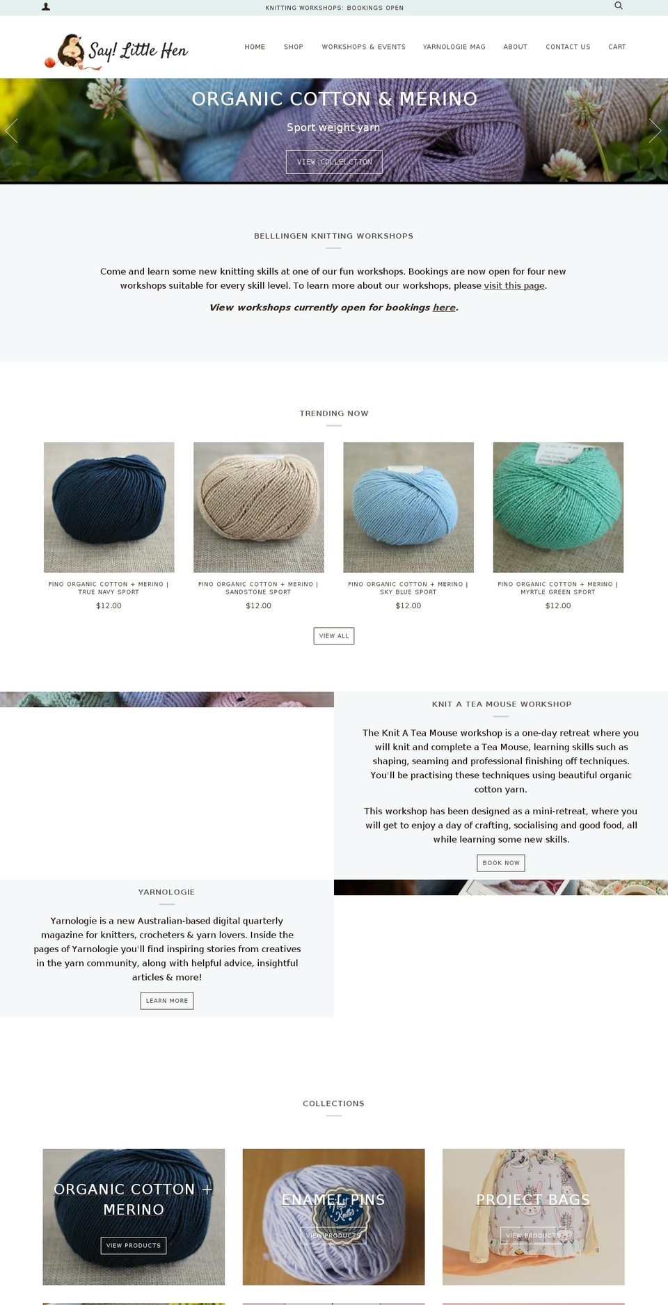 saylittlehenshop.com shopify website screenshot
