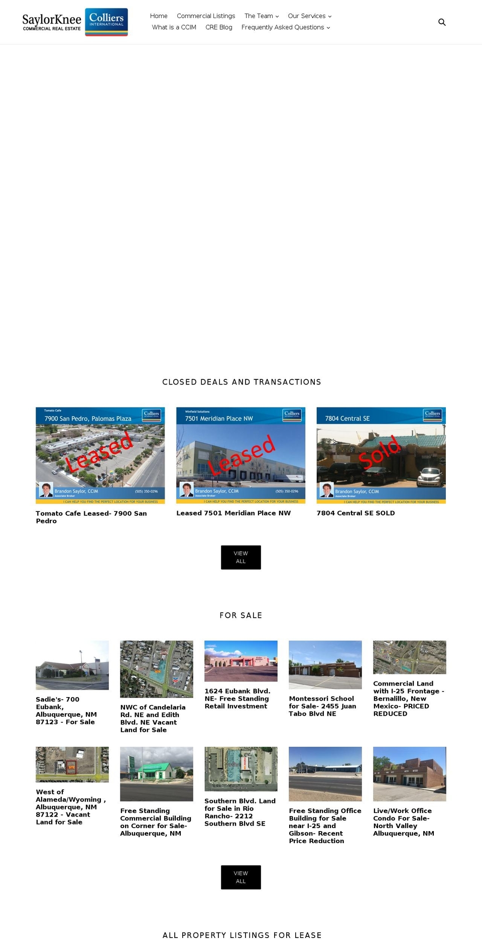 saylorkneecre.com — Shopify storefront screenshot