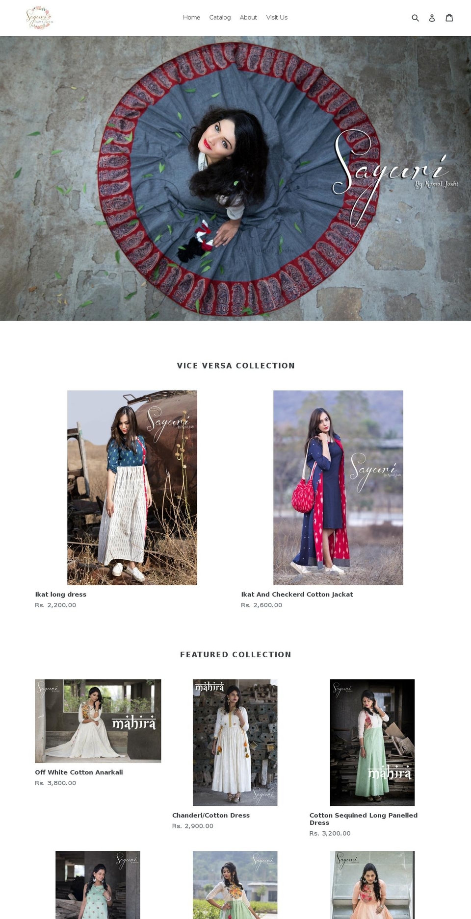 sayuridesignstudio.com shopify website screenshot