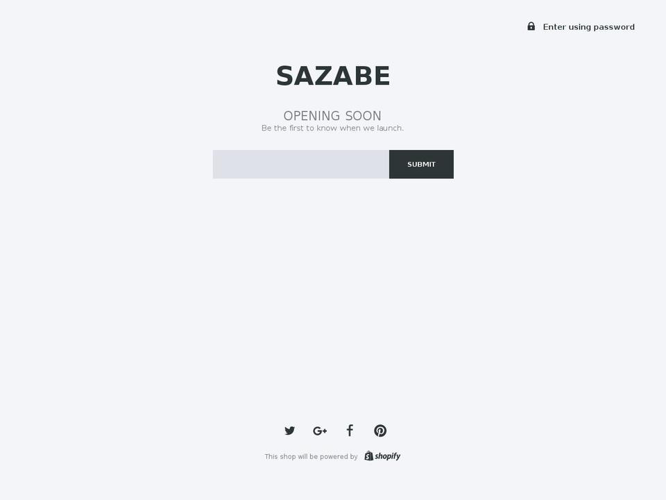 saza.co shopify website screenshot