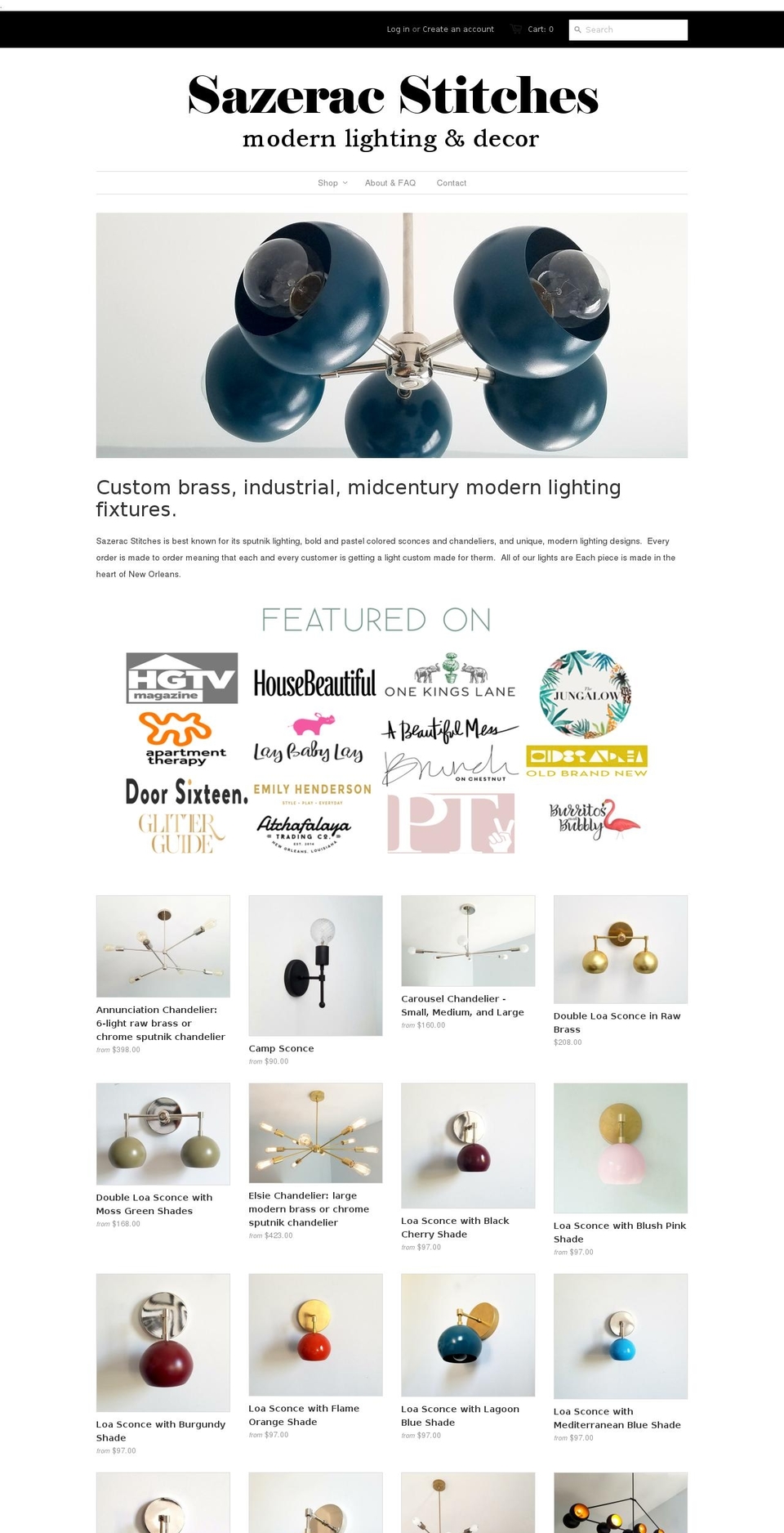 sazeracstitches.com shopify website screenshot