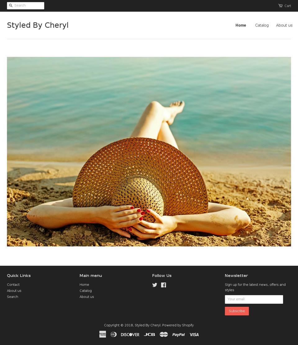 sbcheryl.com — Shopify storefront screenshot
