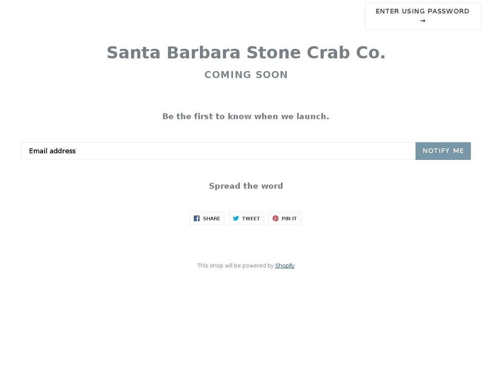 sbclaws.com — Shopify storefront screenshot