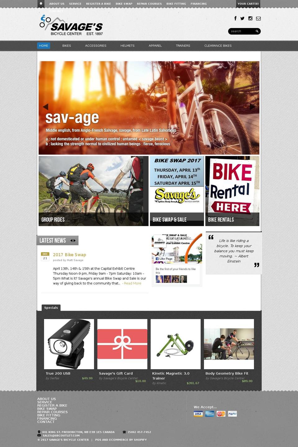 sbcoutlet.com shopify website screenshot