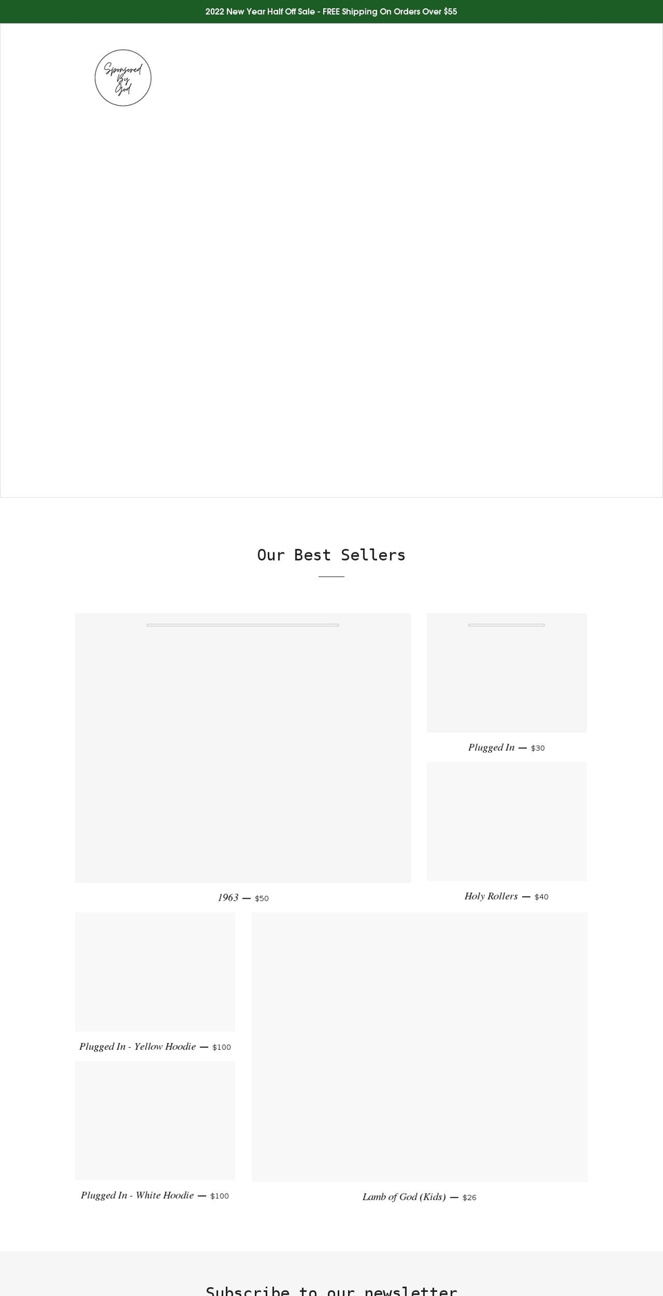 sbg-sponsoredbygod.com shopify website screenshot