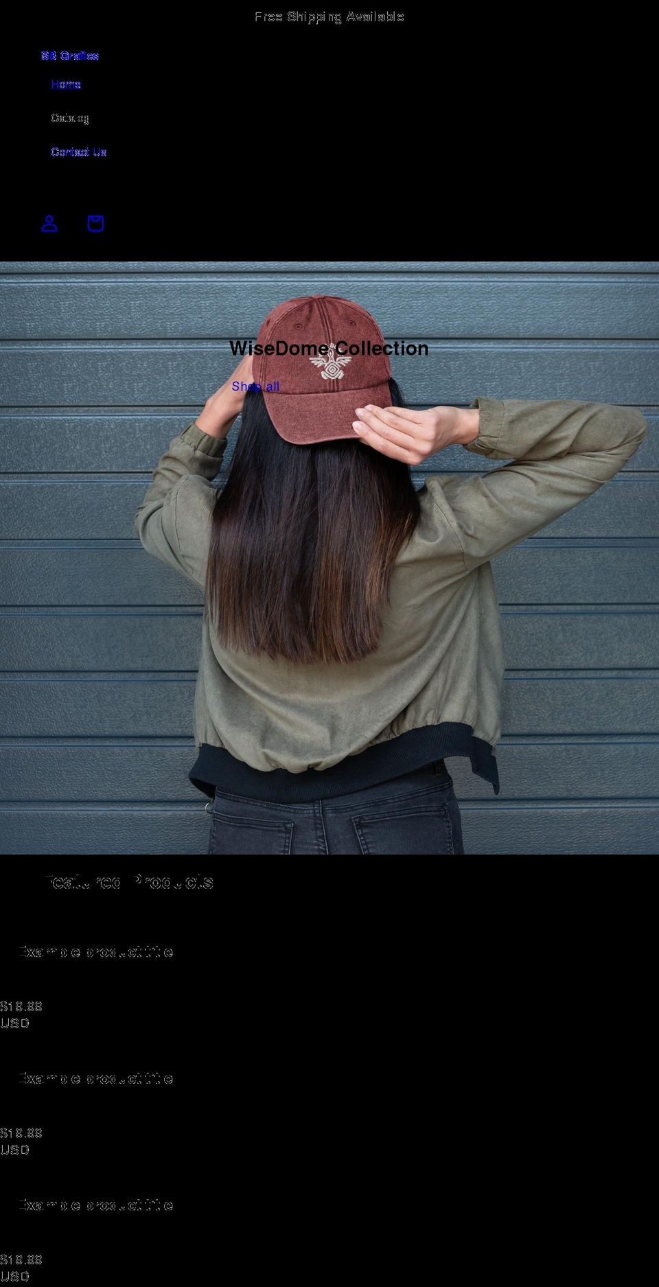 sbgrafics.com shopify website screenshot