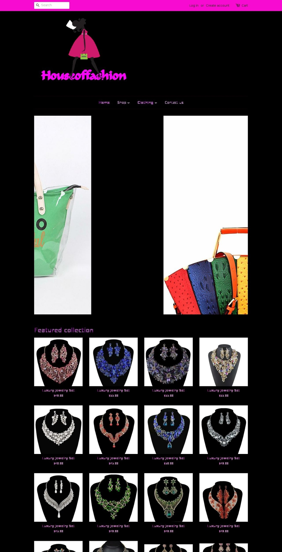 sbhouseoffashion.com — Shopify storefront screenshot