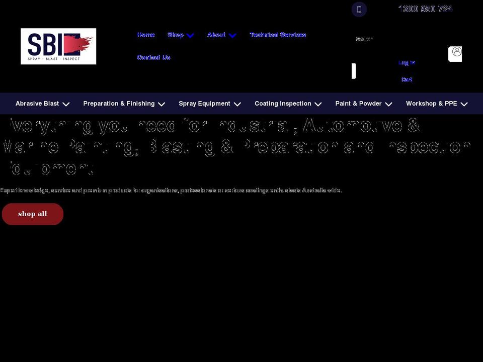 sbisales.com.au shopify website screenshot