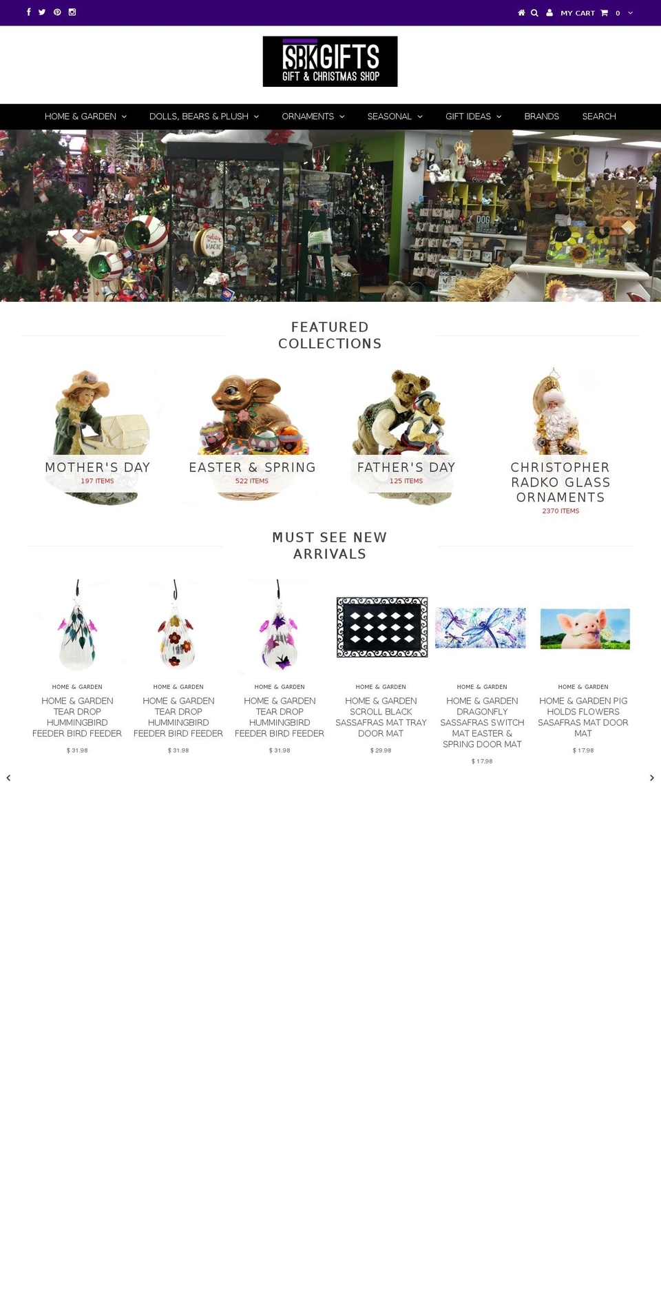 sbkgifts.com shopify website screenshot