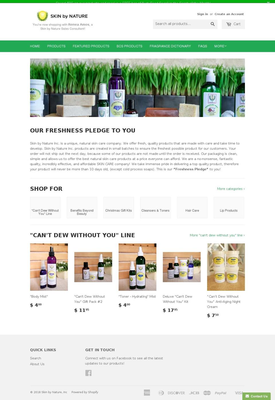 sbnwithrenea.com — Shopify storefront screenshot