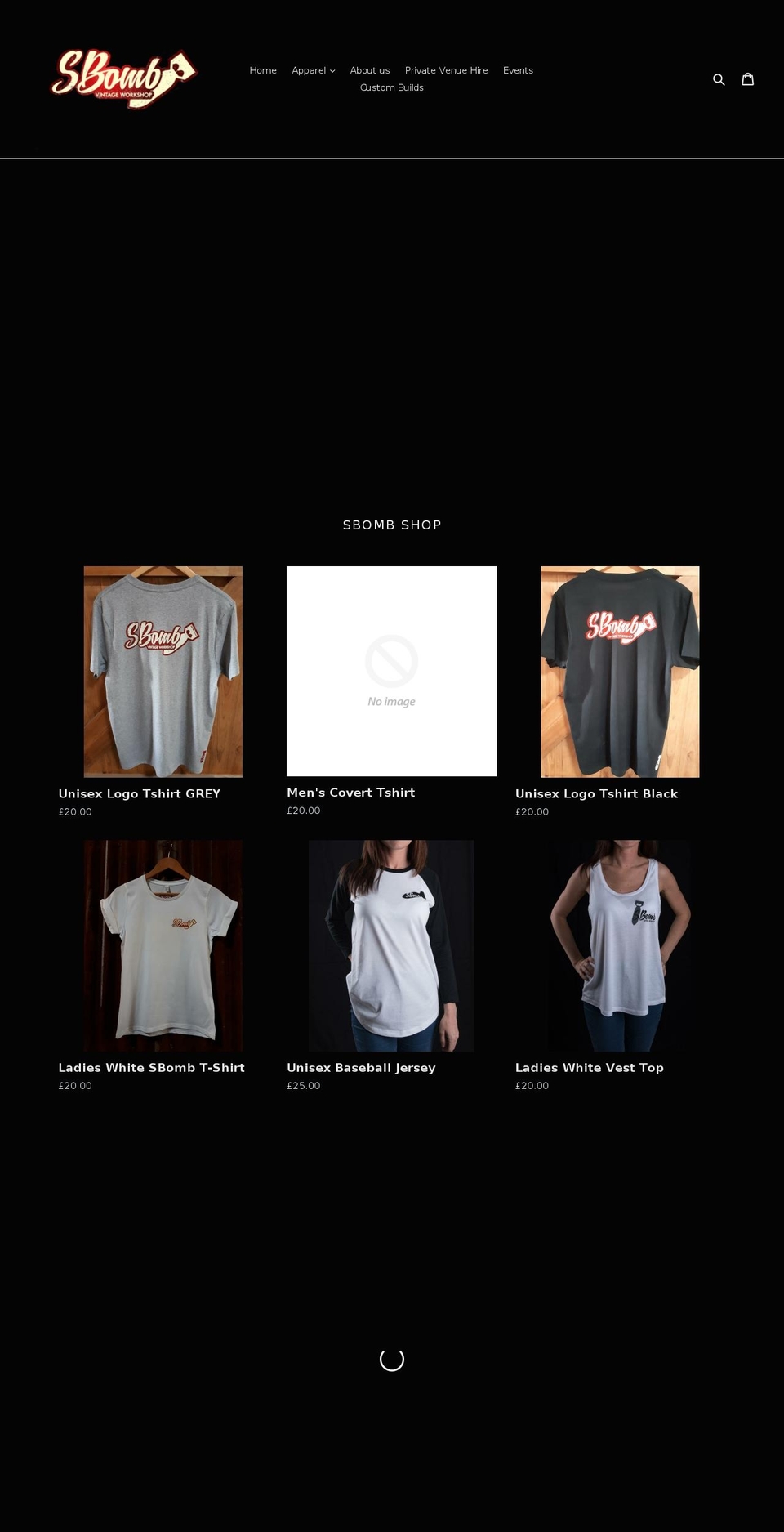 sbomb.uk shopify website screenshot