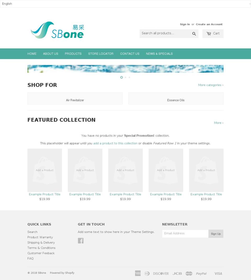 sbone.com.hk shopify website screenshot