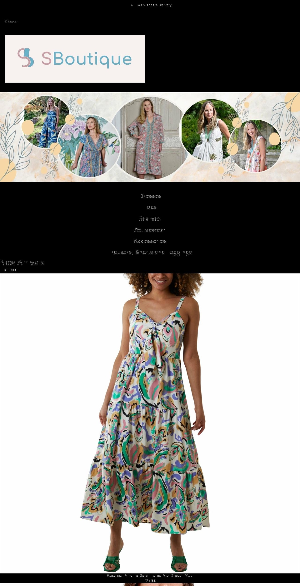 sboutique.co.uk shopify website screenshot