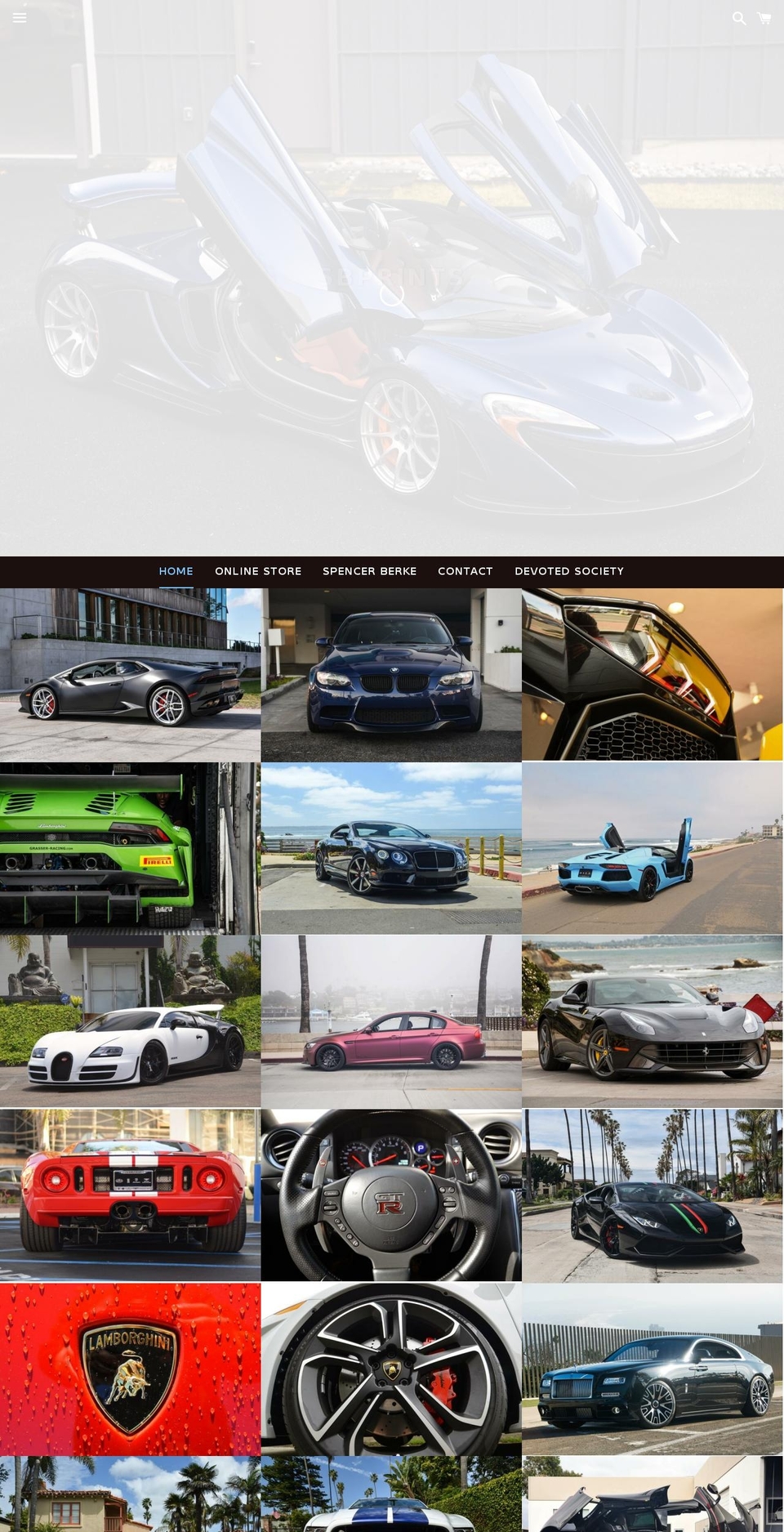 sbprints.com shopify website screenshot