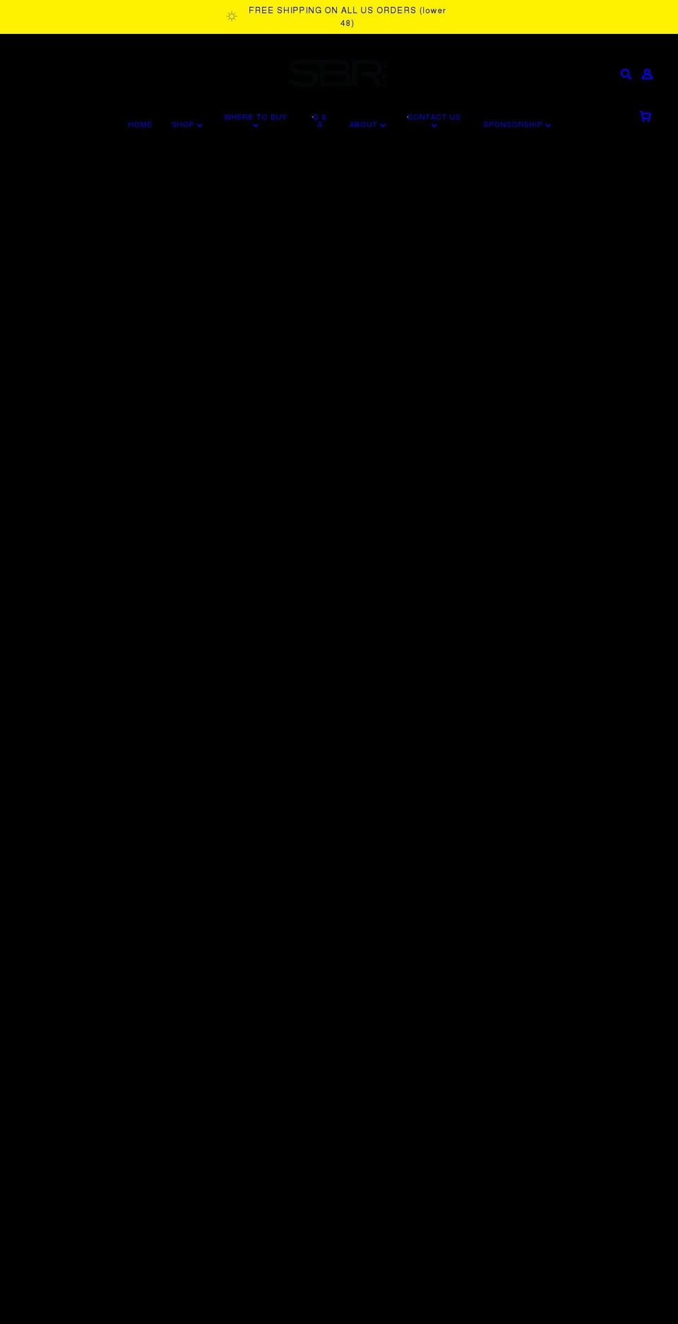 sbr-sports-inc.myshopify.com shopify website screenshot