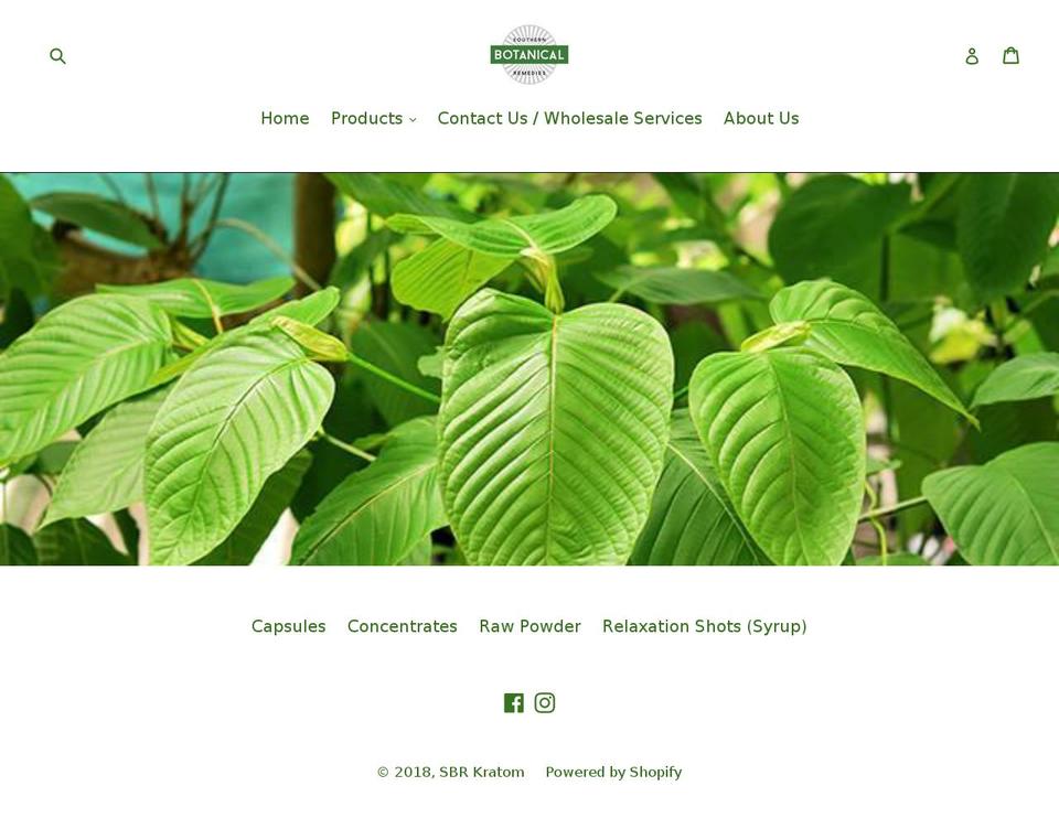 sbrwholesale.com — Shopify storefront screenshot