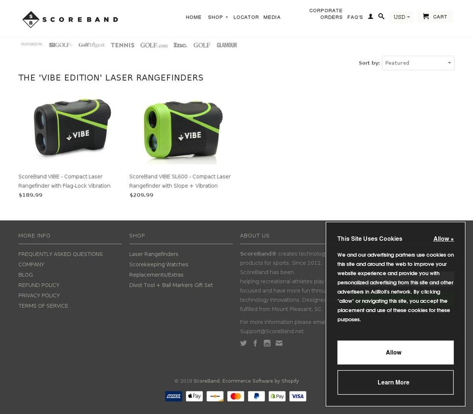 sbvibes.com — Shopify storefront screenshot