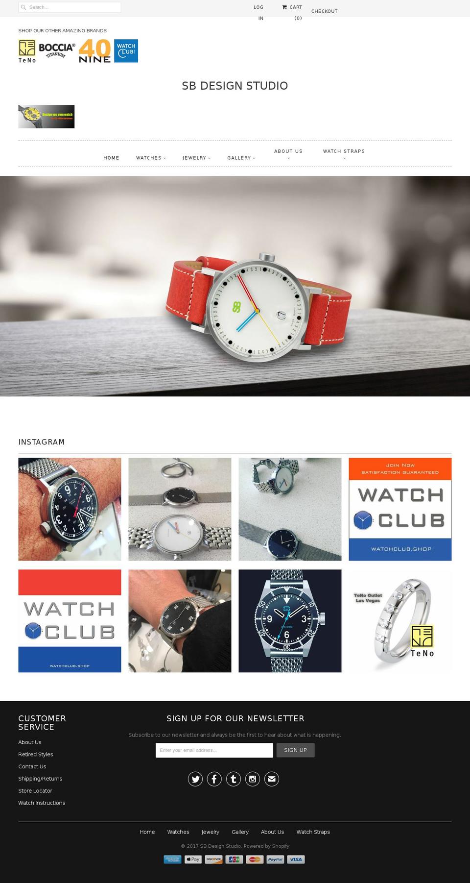 sbwatches.com shopify website screenshot