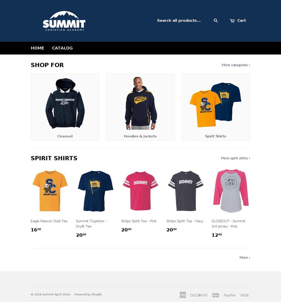 sca-spiritstore.com — Shopify storefront screenshot