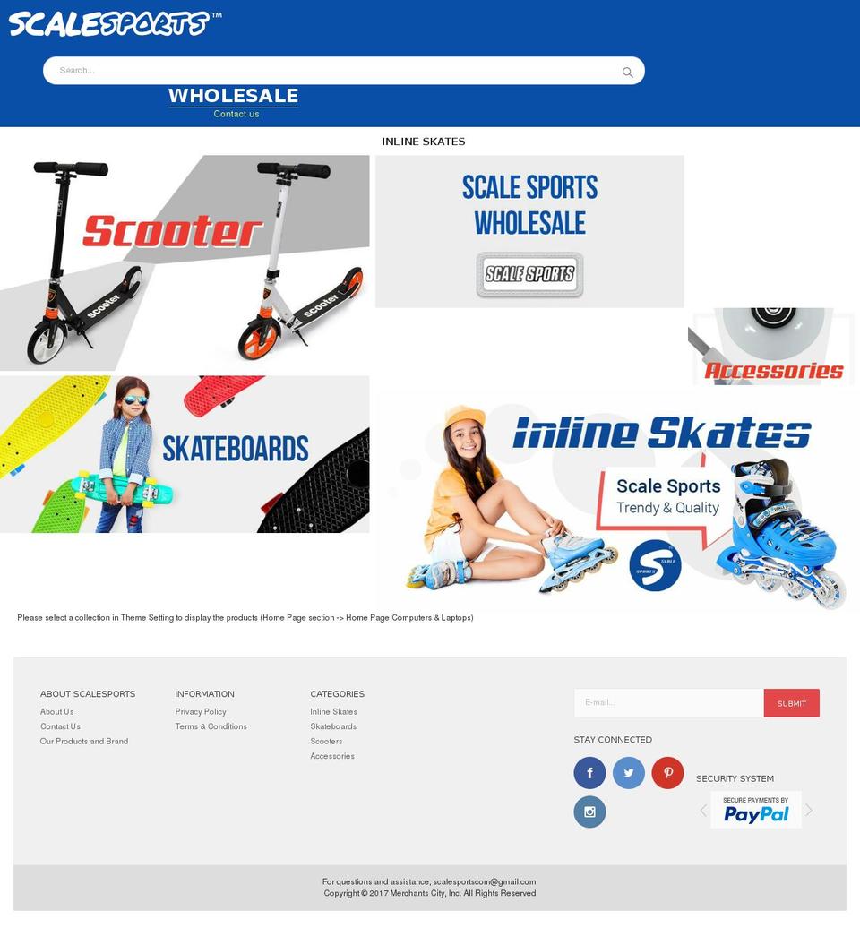scalesports.com — Shopify storefront screenshot