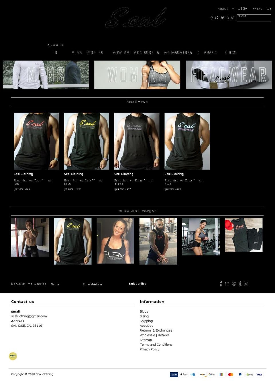 scalnutrition.com — Shopify storefront screenshot