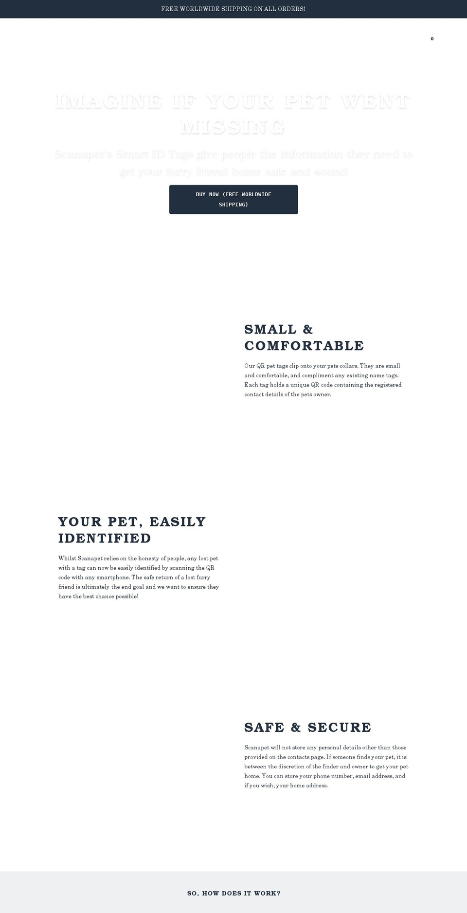 scanapet.com shopify website screenshot