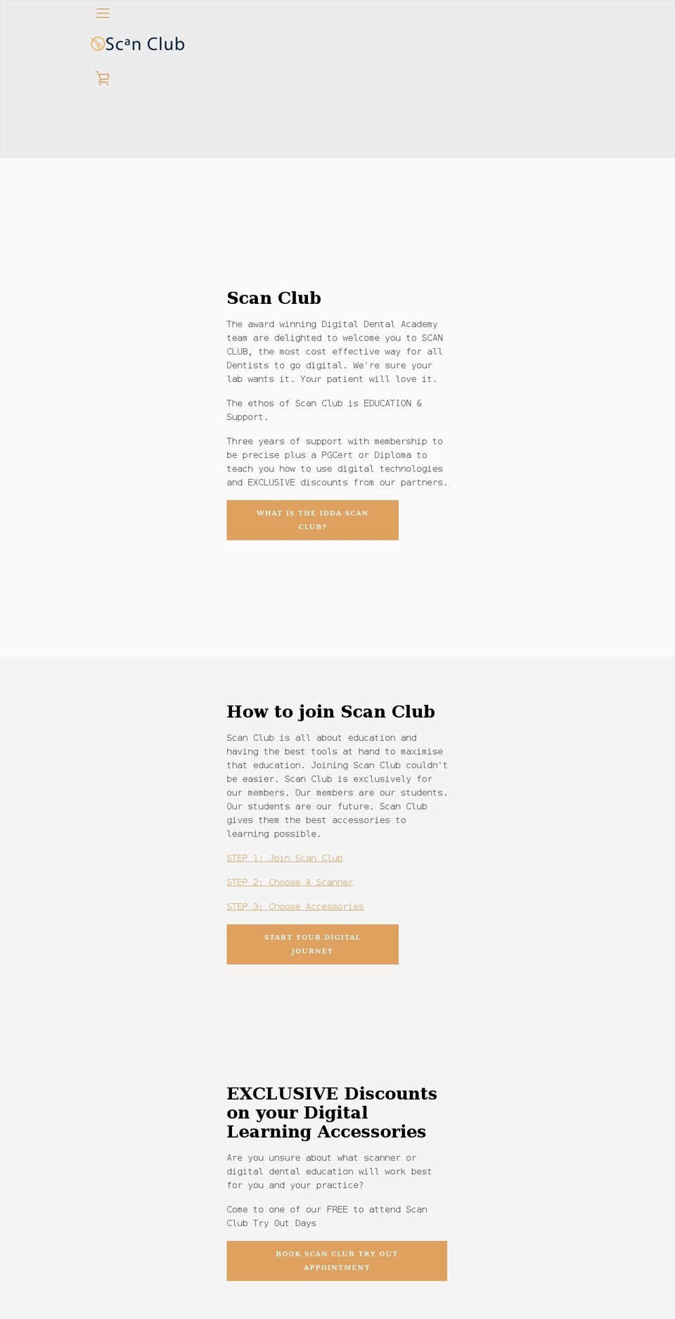 scanclub.co.uk shopify website screenshot