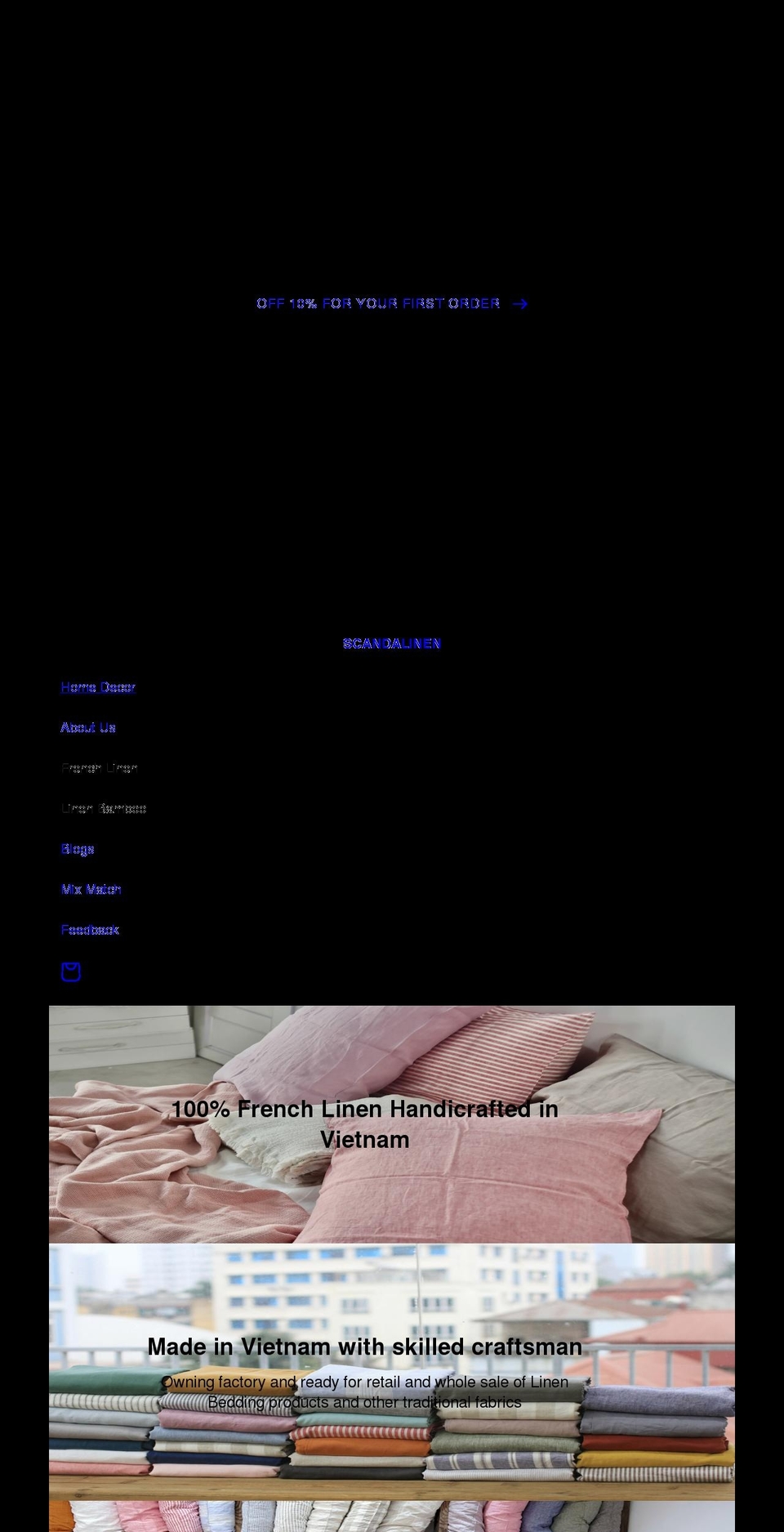 scandalinen.com shopify website screenshot