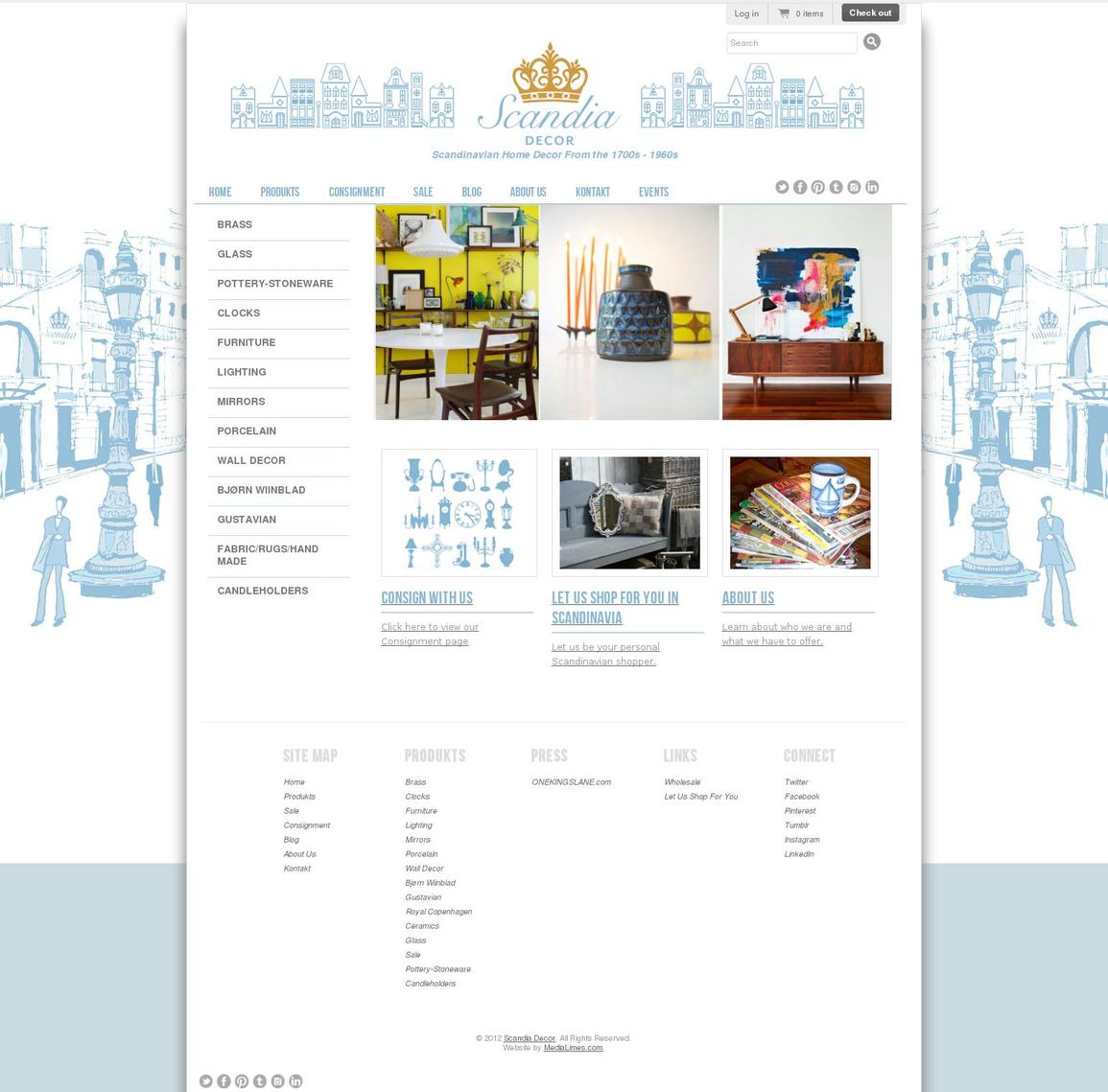 scandiadecor.com shopify website screenshot