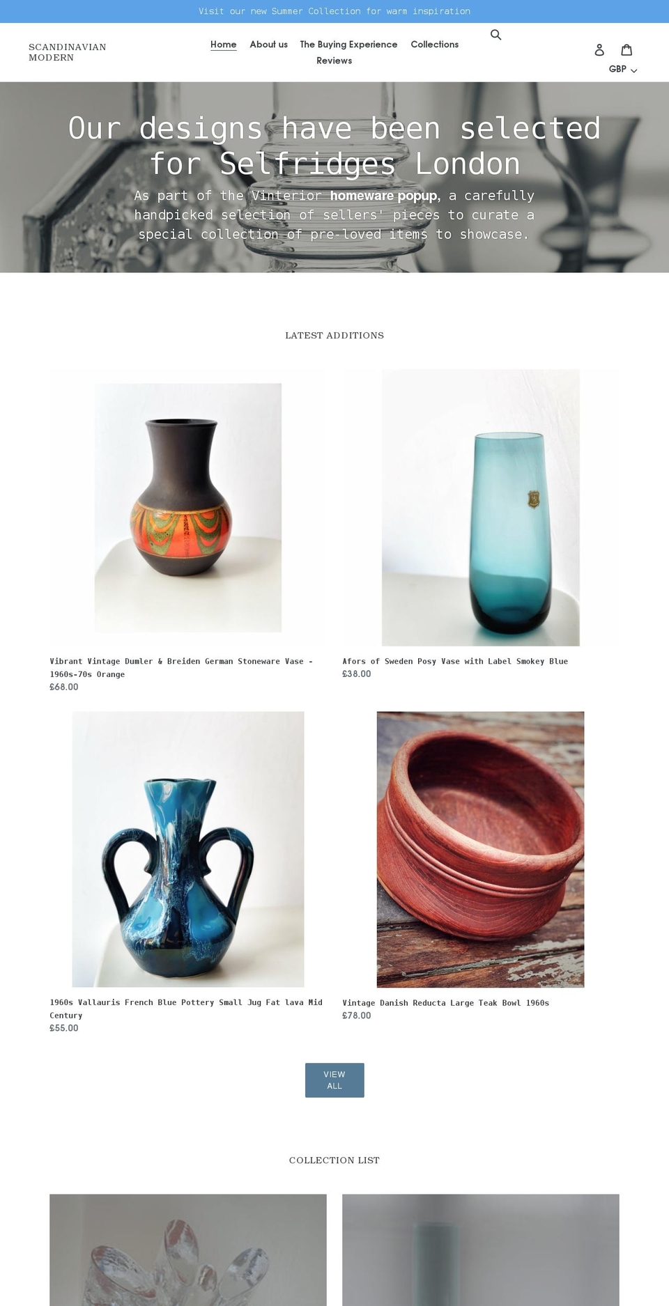 scandinavianmodern.store shopify website screenshot