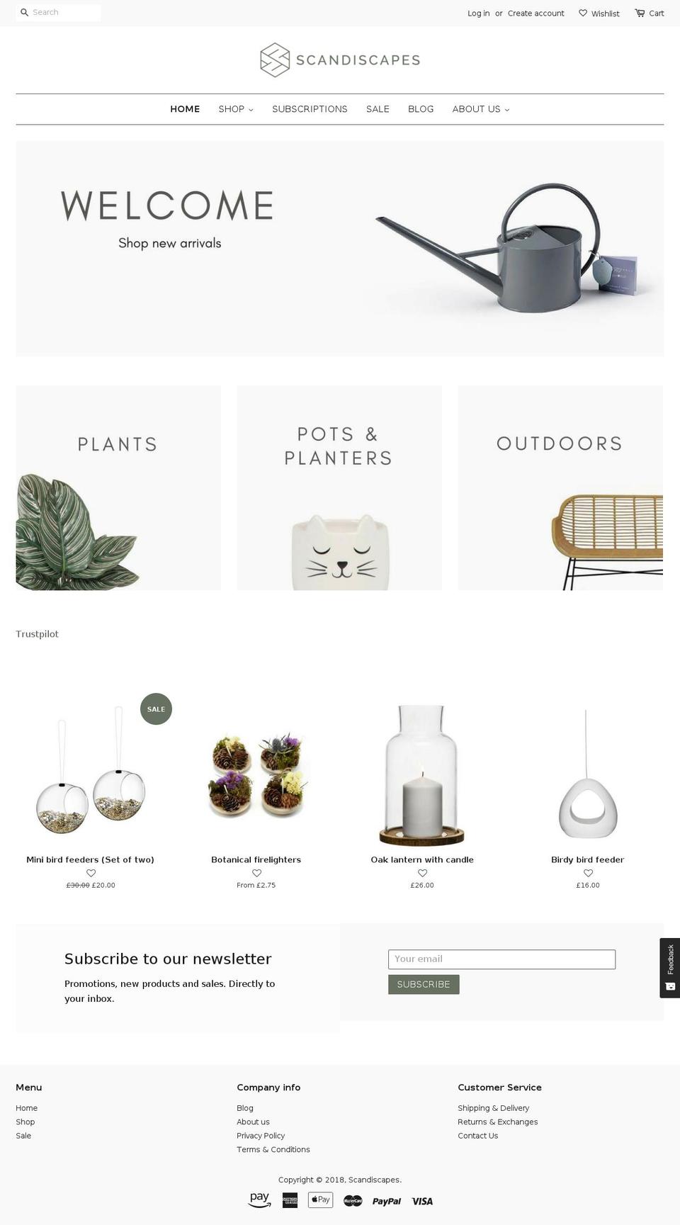 scandiscapes.com — Shopify storefront screenshot