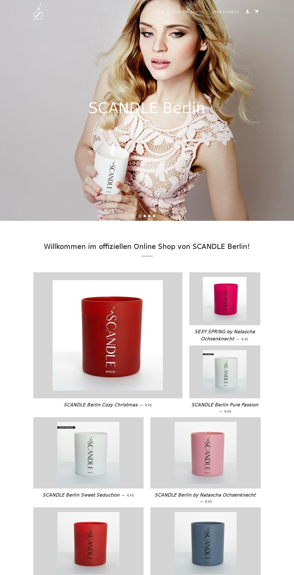 scandle.berlin shopify website screenshot
