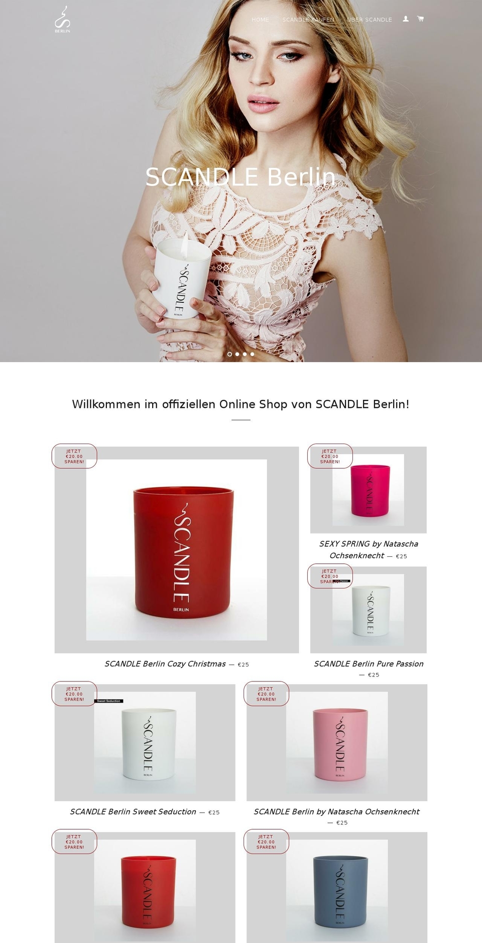 scandleberlin.com shopify website screenshot
