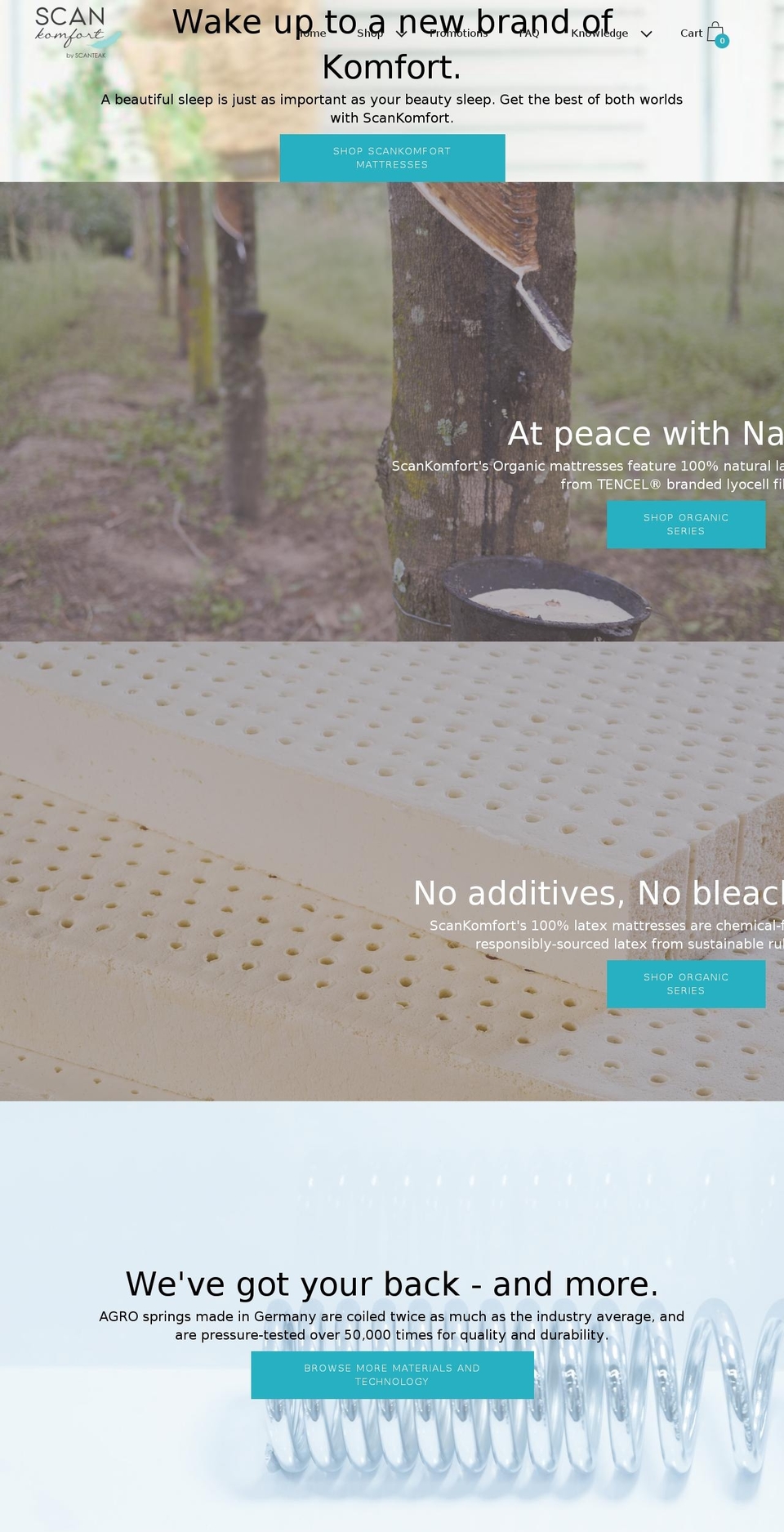 scankomfort.net shopify website screenshot
