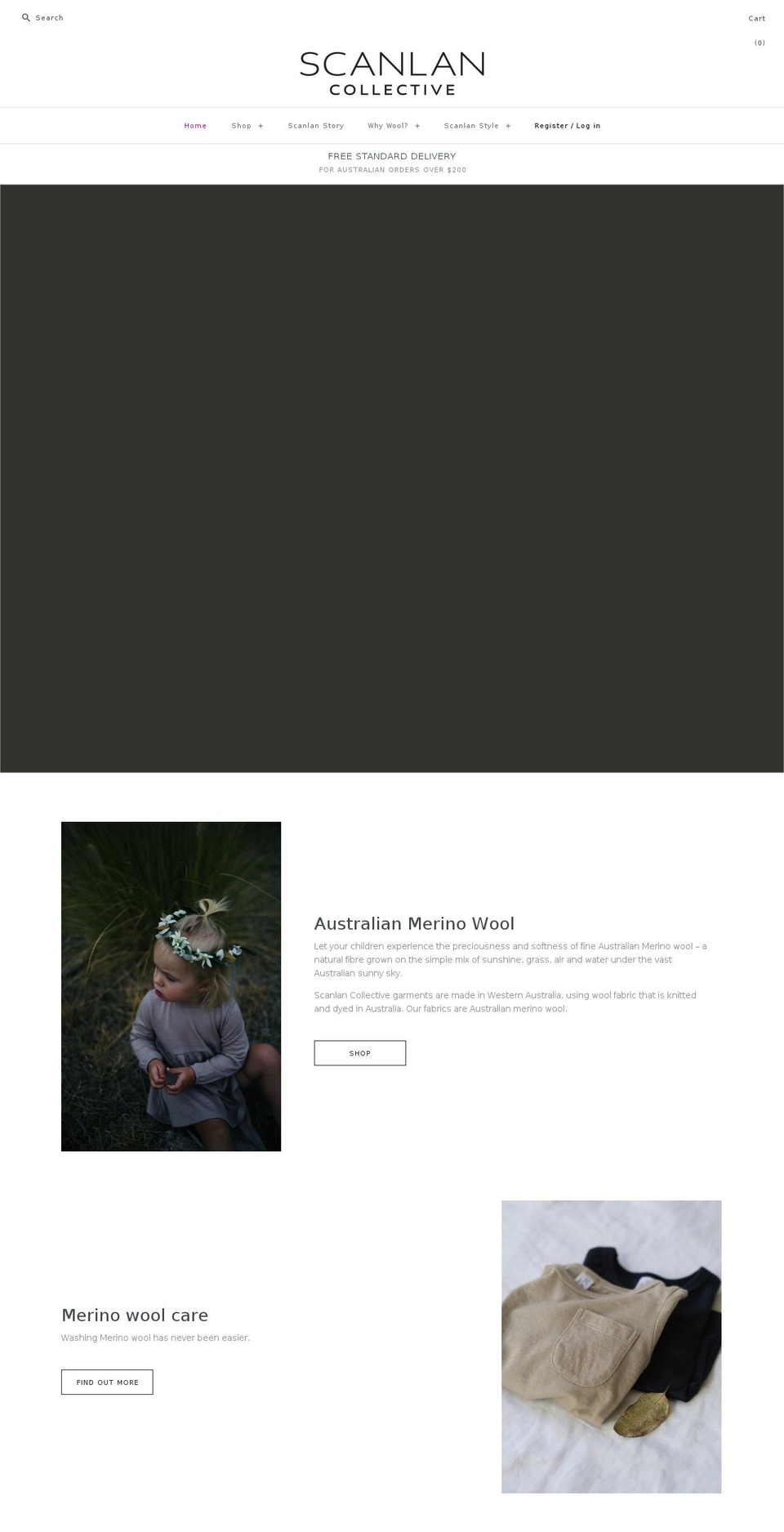 scanlancollective.com — Shopify storefront screenshot