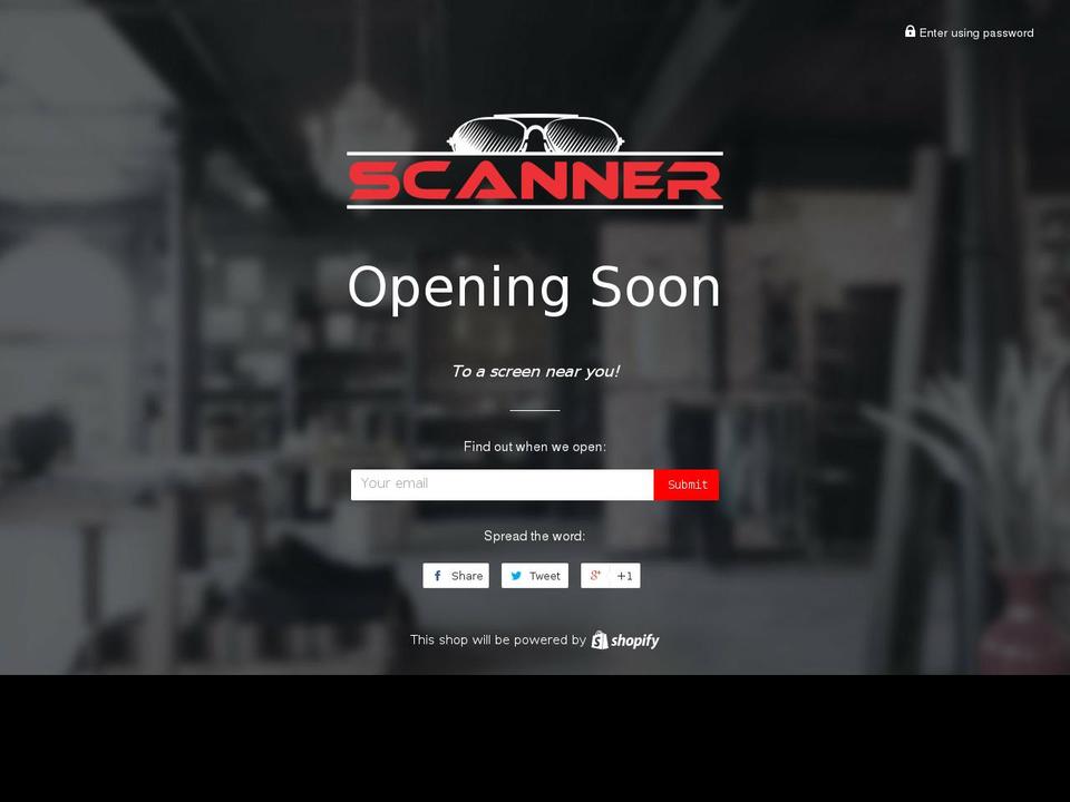 scannerclothing.com — Shopify storefront screenshot