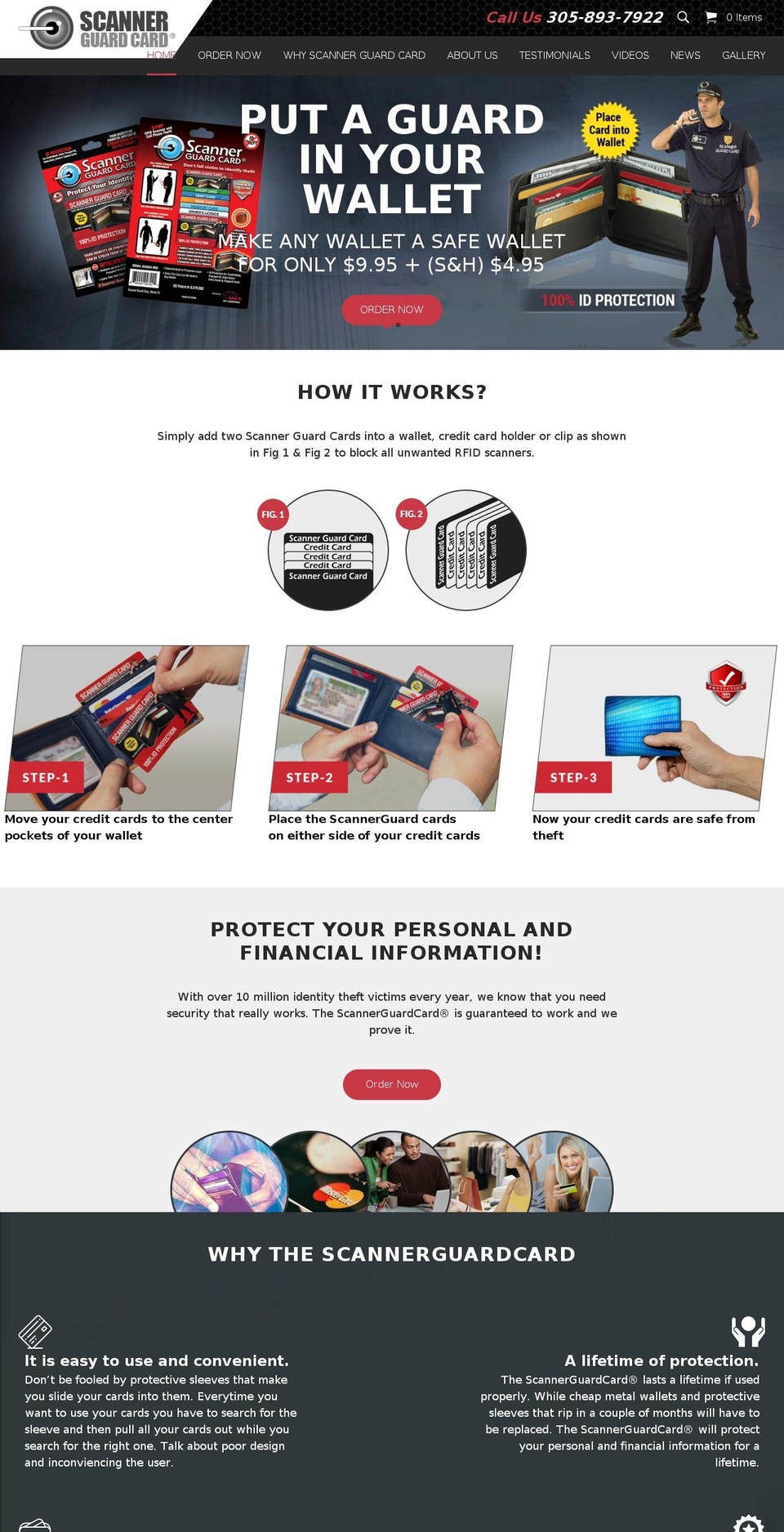 scannergardcard.com shopify website screenshot